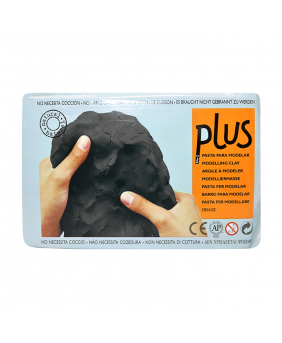 PLUS Air Dry Clay, Black, 2.2 lb (1 kg)