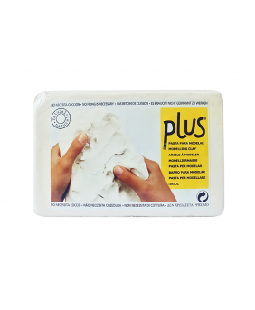 PLUS Air Dry Clay, Extra White, 2.2 lb (1 kg)