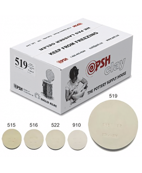PSH #519X Cone 6 White Ceramic Clay Body, 10 kg