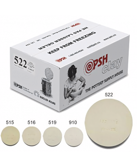 PSH #522 Cone 6 White Ceramic Clay Body, 10 kg