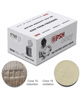 PSH #570F Cone 10 Off-White Ceramic Clay Body, 10 kg