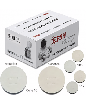 PSH #900X Cone 10 Porcelain Ceramic Clay Body, 10 kg