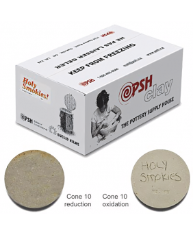 PSH Holy Smokie's Wood Salt Cone 10 Ceramic Clay Body, 10 kg