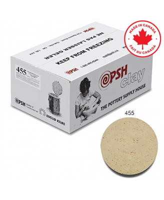 PSH #455 Cone 6 Buff Speckled Ceramic Clay Body, 10 kg PSH #455 Cone 6 Buff Speckled Ceramic Clay Body, 10 kg
