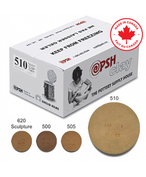 PSH #510 Cone 6 Warm Brown Ceramic Clay Body, 10 kg PSH #510 Cone 6 Warm Brown Ceramic Clay Body, 10 kg