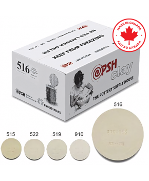 PSH #516 Cone 6 White Ceramic Clay Body, 10 kg PSH #516 Cone 6 White Ceramic Clay Body, 10 kg