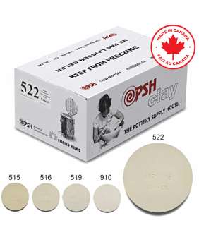 PSH #522 Cone 6 White Ceramic Clay Body, 10 kg