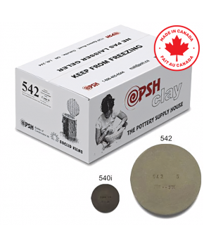 PSH #542 Cone 6 Grey Ceramic Clay Body, 10 kg PSH #542 Cone 6 Grey Ceramic Clay Body, 10 kg