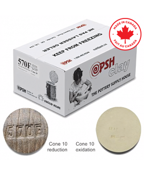 PSH #570F Cone 10 Off-White Ceramic Clay Body, 10 kg