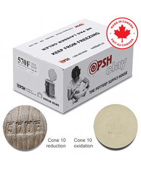 PSH #570F Cone 10 Off-White Ceramic Clay Body, 10 kg PSH #570F Cone 10 Off-White Ceramic Clay Body, 10 kg