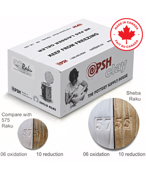 PSH #575S Original Sheba White Raku Ceramic Clay Body, 10 kg PSH #575S Original Sheba White Raku Ceramic Clay Body, 10 kg