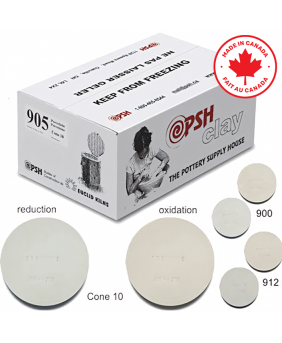 PSH #905X Cone 10 Porcelain Ceramic Clay Body, 10 kg