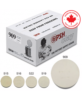 PSH #909X Cone 6 Porcelain Ceramic Clay Body, 10 kg