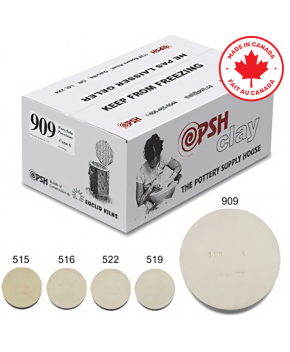 PSH #909 Cone 6 Porcelain Ceramic Clay Body, 10 kg PSH #909 Cone 6 Porcelain Ceramic Clay Body, 10 kg
