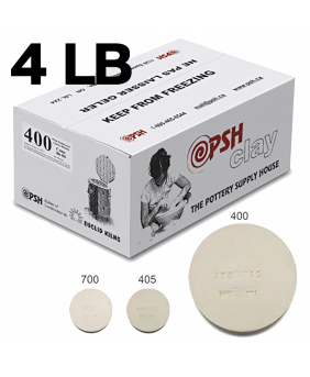PSH #400 Cone 06 White Ceramic Clay Body, 4 lb PSH #400 Cone 06 White Ceramic Clay Body, 4 lb