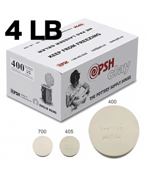 PSH #400 Cone 06 White Ceramic Clay Body, 4 lb PSH #400 Cone 06 White Ceramic Clay Body, 4 lb