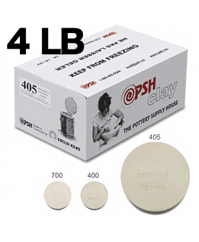 PSH #405 Cone 06 White Ceramic Clay Body, 4 lb PSH #405 Cone 06 White Ceramic Clay Body, 4 lb