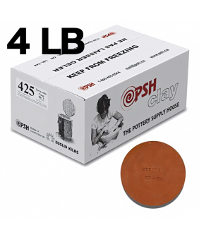 PSH #425 Cone 06 Red Ceramic Clay Body, 4 lb PSH #425 Cone 06 Red Ceramic Clay Body, 4 lb