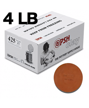 PSH #425 Cone 06 Red Ceramic Clay Body, 4 lb PSH #425 Cone 06 Red Ceramic Clay Body, 4 lb