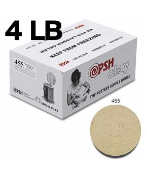 PSH #455 Cone 6 Buff Speckled Ceramic Clay Body, 4 lb PSH #455 Cone 6 Buff Speckled Ceramic Clay Body, 4 lb