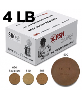 PSH #500 Cone 6 Red Ceramic Clay Body, 4 lb PSH #500 Cone 6 Red Ceramic Clay Body, 4 lb