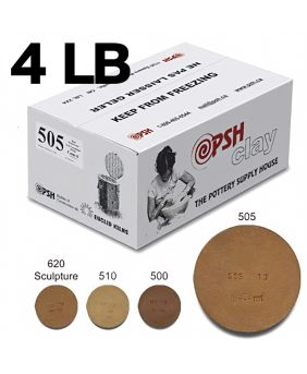 PSH #505 Cone 6 Sandy Red Ceramic Clay Body, 4 lb PSH #505 Cone 6 Sandy Red Ceramic Clay Body, 4 lb