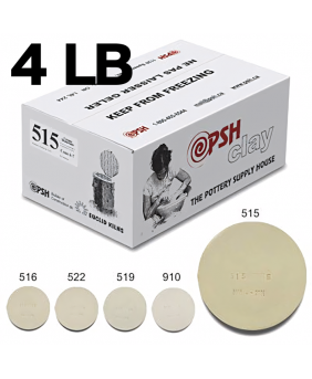 PSH #515 Cone 6 Cream Ceramic Clay Body, 4 lb PSH #515 Cone 6 Cream Ceramic Clay Body, 4 lb