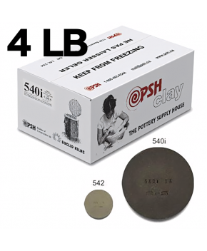 PSH #540i Cone 6 Black Ceramic Clay Body, 4 lb PSH #540i Cone 6 Black Ceramic Clay Body, 4 lb