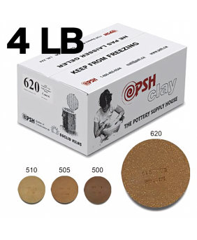 PSH #620 Cone 6 Red Sculpture Ceramic Clay Body, 4 lb PSH #620 Cone 6 Red Sculpture Ceramic Clay Body, 4 lb