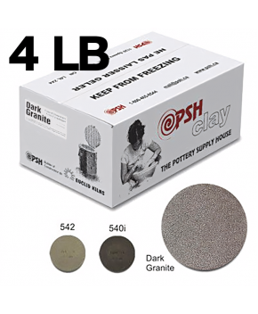 PSH Dark Granite Cone 6 Ceramic Clay Body, 4 lb PSH Dark Granite Cone 6 Ceramic Clay Body, 4 lb