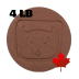Plainsman M332G Cone 3-8 Brown Grogged Ceramic Clay Body, 4 lb