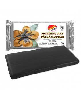 Sandtastik® Air Dry Modeling Clay, Black, 1.1 lb (500 g)