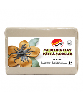 Sandtastik® Air Dry Modeling Clay, White, 2.2 lb (1 kg)