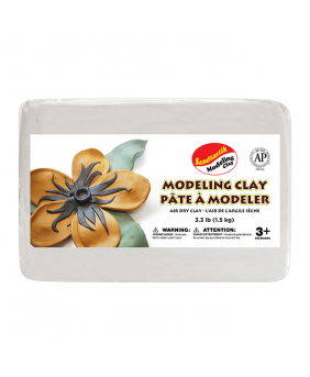 Sandtastik® Air Dry Modeling Clay, Extra White, 3.3 lb (1.5 kg)