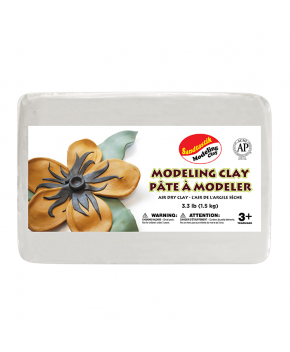 Sandtastik® Air Dry Modeling Clay, Extra White, 3.3 lb (1.5 kg) Sandtastik® Air Dry Modeling Clay, Extra White, 3.3 lb (1.5 kg)