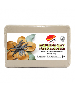 Sandtastik® Air Dry Modeling Clay, White, 3.3 lb (1.5 kg) Sandtastik® Air Dry Modeling Clay, White, 3.3 lb (1.5 kg)