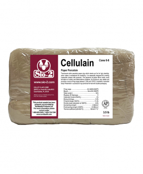 SIO-2® Cellulain Paper Porcelain High Fire Ceramic Clay Body, 3.5 lb Sample