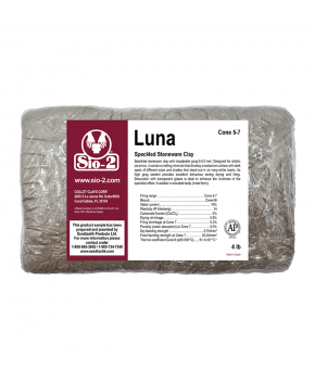 SIO-2® Luna Speckled Stoneware High Fire Ceramic Clay Body, 4 lb Sample SIO-2® Luna Speckled Stoneware High Fire Ceramic Clay Body, 4 lb Sample