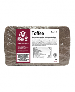 SIO-2® Toffee Caramel Stoneware High Fire Ceramic Clay Body, 4 lb Sample SIO-2® Toffee Caramel Stoneware High Fire Ceramic Clay Body, 4 lb Sample
