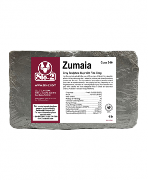 SIO-2® Zumaia Gray Sculpture High Fire Ceramic Clay Body, 4 lb Sample SIO-2® Zumaia Gray Sculpture High Fire Ceramic Clay Body, 4 lb Sample