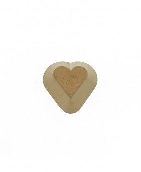 GR Pottery Form - Cutie Heart, 4"