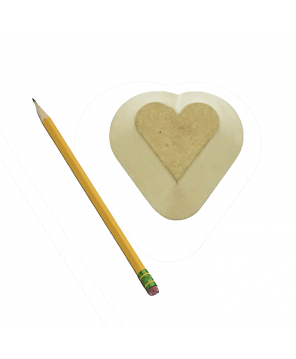 GR Pottery Form - Cutie Heart, 4" GR Pottery Form - Cutie Heart, 4"
