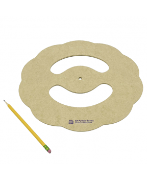 GR Pottery Form - Rim Template T3, Daisy - 12.5”