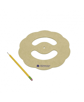 GR Pottery Form - Rim Template T3, Daisy - 9.5”