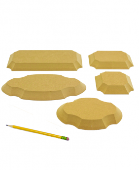 GR Pottery Forms - Plaque Pack (5-Piece)