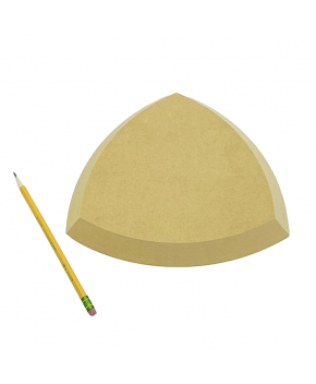 GR Pottery Form - Spherical Triangle, 9.5" GR Pottery Form - Spherical Triangle, 9.5"