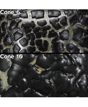 Mayco Stoneware Glaze – Black Mudcrack (16 oz)