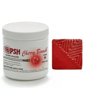 PSH Cone 6 Glaze – Cherry Bomb Gloss (500 ml) PSH Cone 6 Glaze – Cherry Bomb Gloss (500 ml)