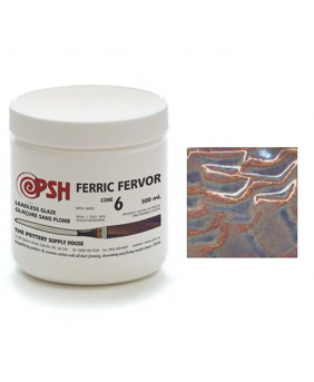 PSH Cone 6 Glaze – Ferric Fervor Gloss (500 ml)