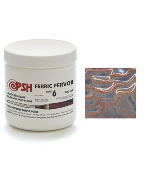 PSH Cone 6 Glaze – Ferric Fervor Gloss (500 ml)